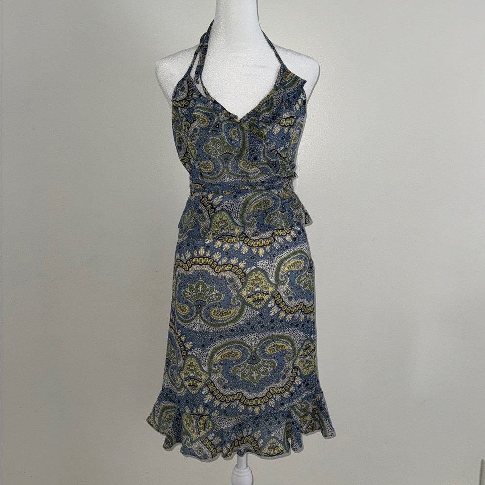 BCBGMaxAzria Paisley skirt and halter top set